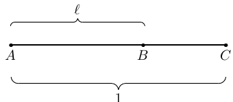 Figure 2. Appearance of the golden mean